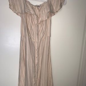 Knee length silky dress